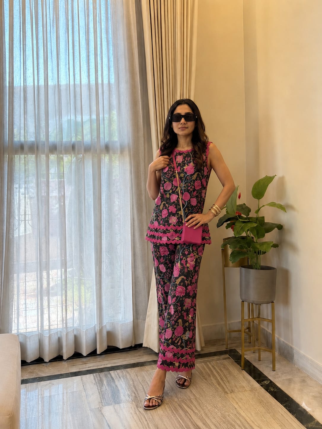 The Black Botanica Co-ord Set