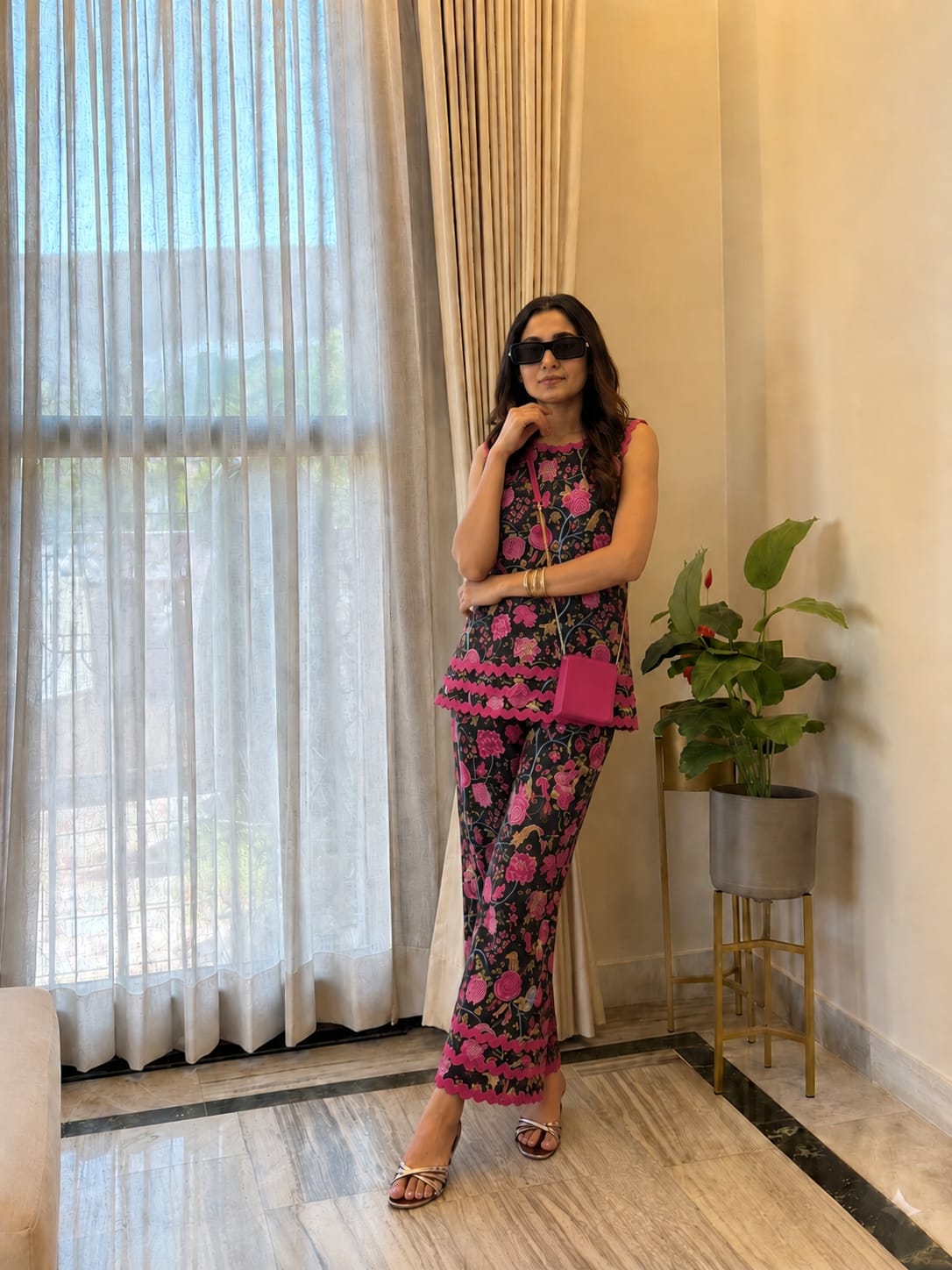 The Black Botanica Co-ord Set