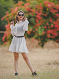 Charming White Short Dress