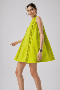 Lime Muse Short Dress