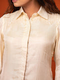 Summer Silk Ombre Beige Shirt